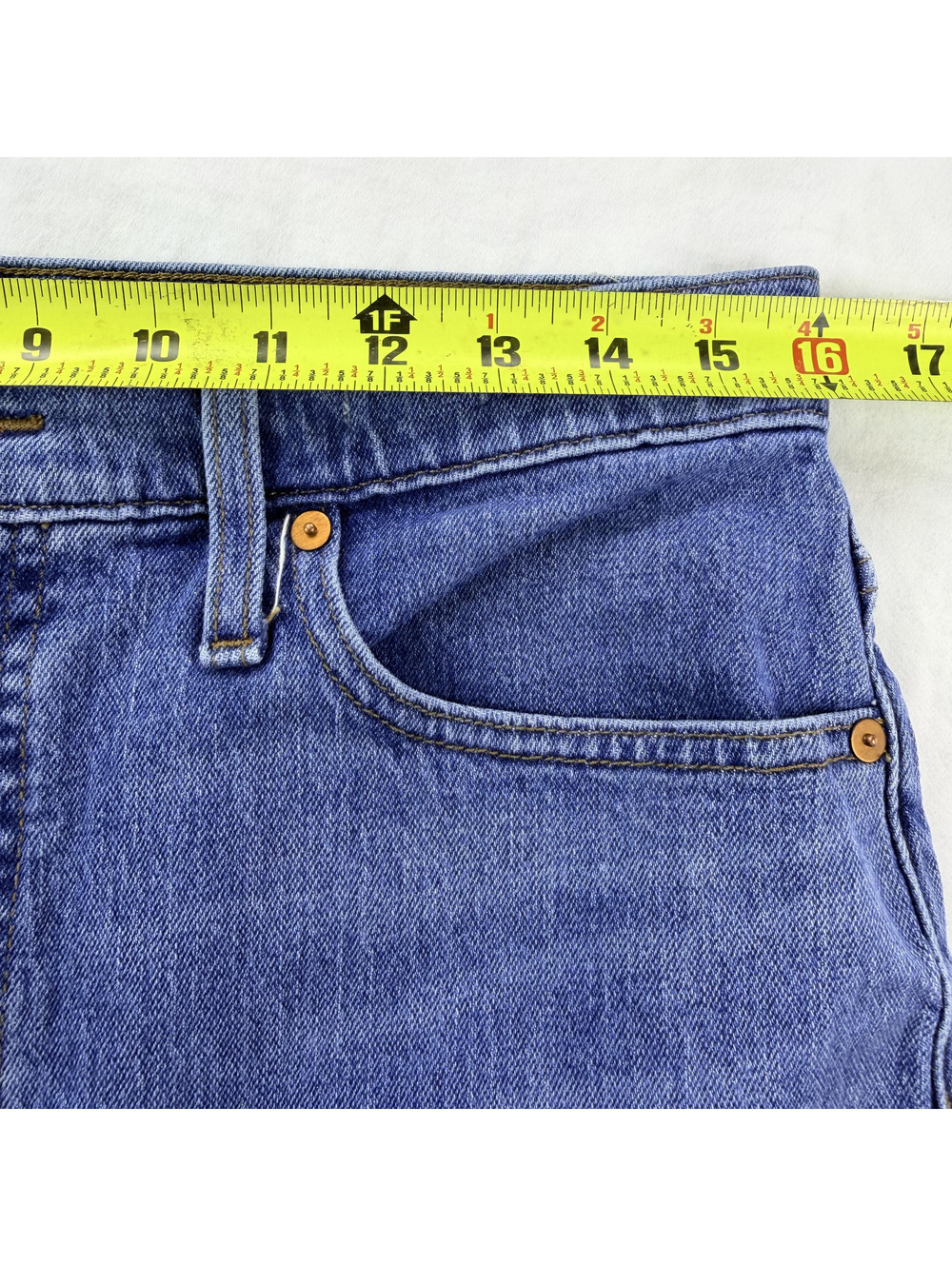 Madewell The Momjean Jeans Size 30 Blue High Rise Straight Leg Stretch Denim - Picture 14 of 15